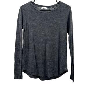 Vince Heather Gray Long Sleeve‎ Pullover Lightweight Sweater Size XS
